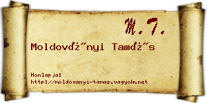 Moldoványi Tamás névjegykártya