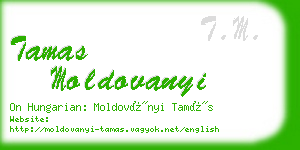 tamas moldovanyi business card